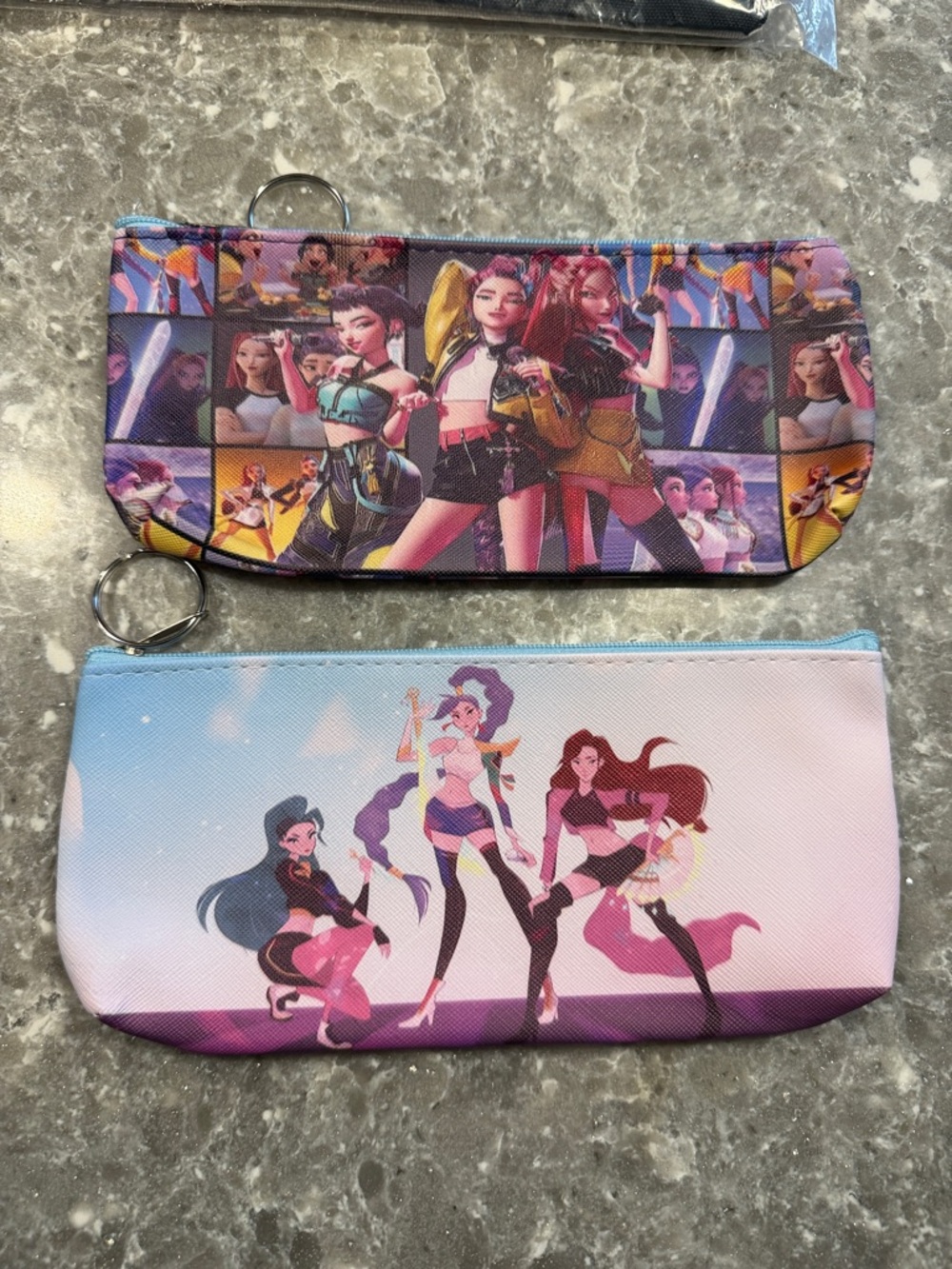 2 K POP pouches